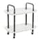 Hello Honey® Main + Mesa™ 2-Tier Modern Plastic and Metal Trolley
